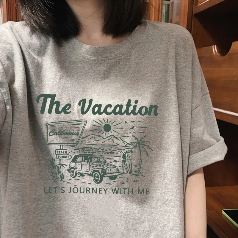 Retro Japanese Short Sleeve Women's T-Shirt Trendy Summer Design Casual Student Top Crew Neck Short Sleeved Top Tees