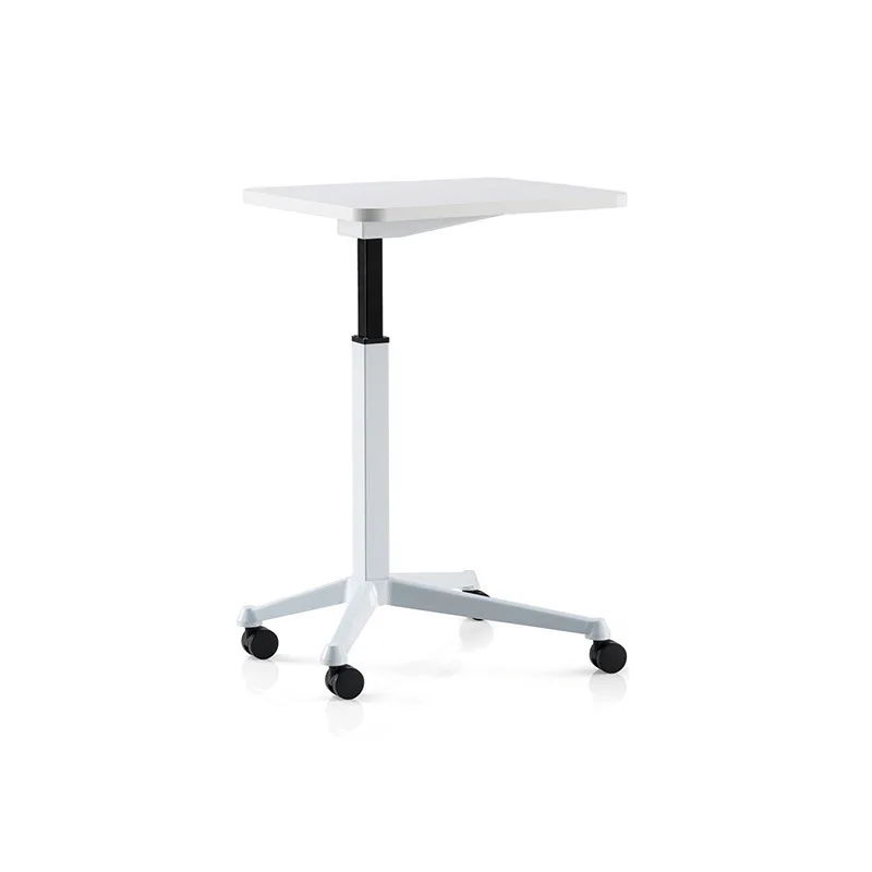 

Standing, lifting, desk, adjustable, height, computer, pneumatic, lifting, movable, single, with wheels