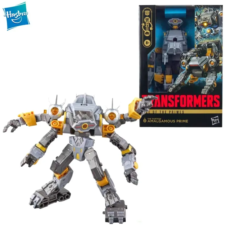 새로운 오리지널 하스브로 트랜스포머 장난감 프라임 시대 아말가마우스 프라임 보이저 클래스 14cm 3C 액션 피규어 컬렉션