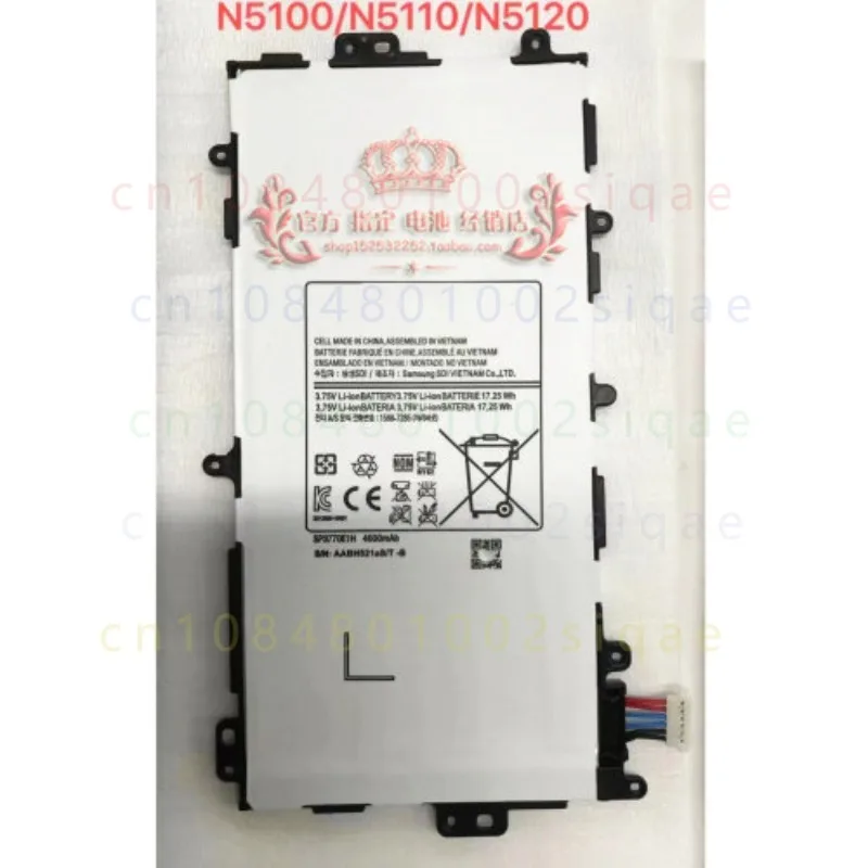 1PCS FOR Samsung Galaxy Note8.0 GT-N5100 N5110 N5120 Tablet Battery SP3770E1H Replacement Tablet Spare Battery