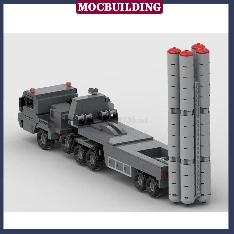 MOC Military Tank S-400 Model Building Block Assembly Transport Truck Boy Collection Toy Gifts