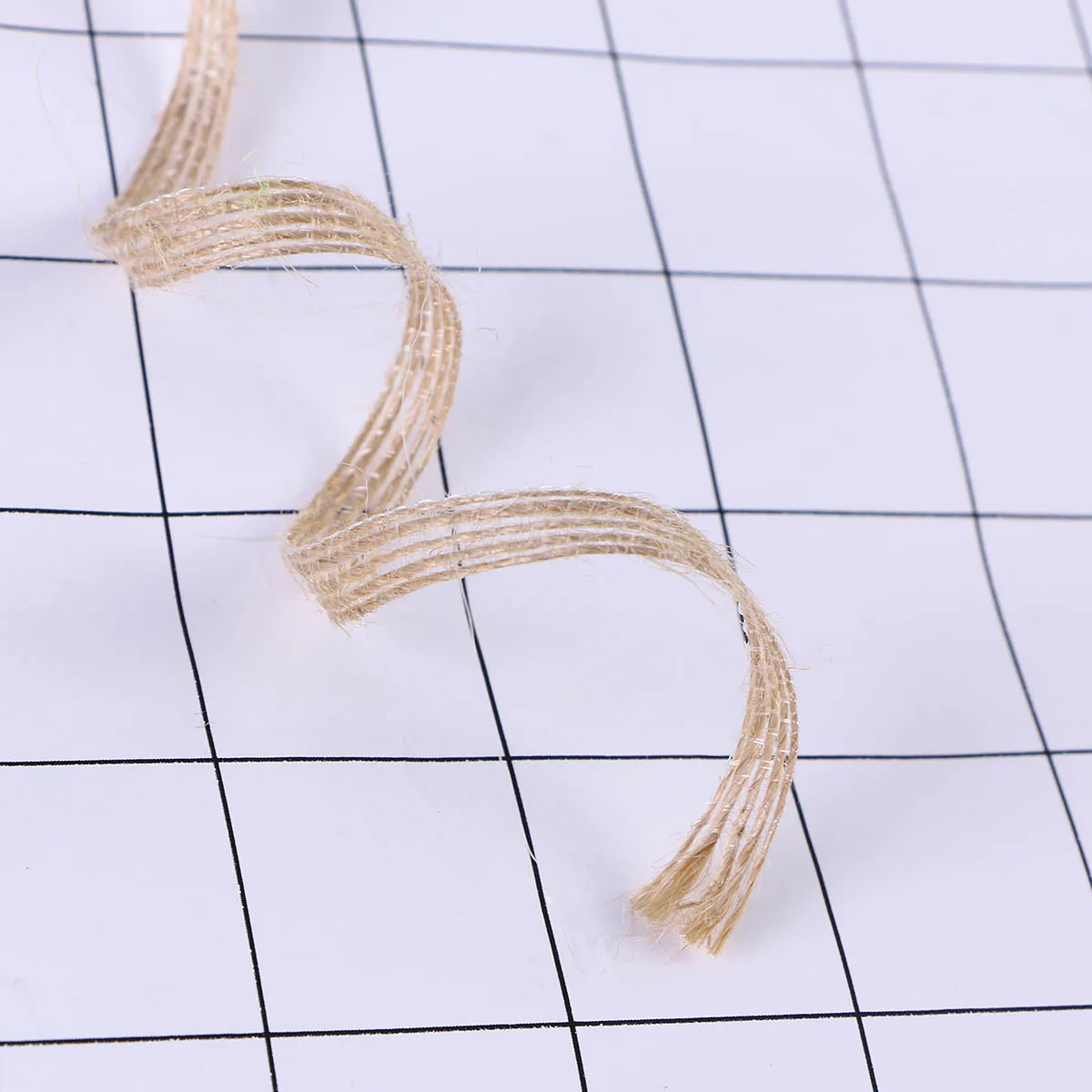 

Natural Brown Jute Ribbon Durable Environmental-Friendly Decoration DIY Crafts Wedding Burlap Ribbon Embellishment Gift Basket