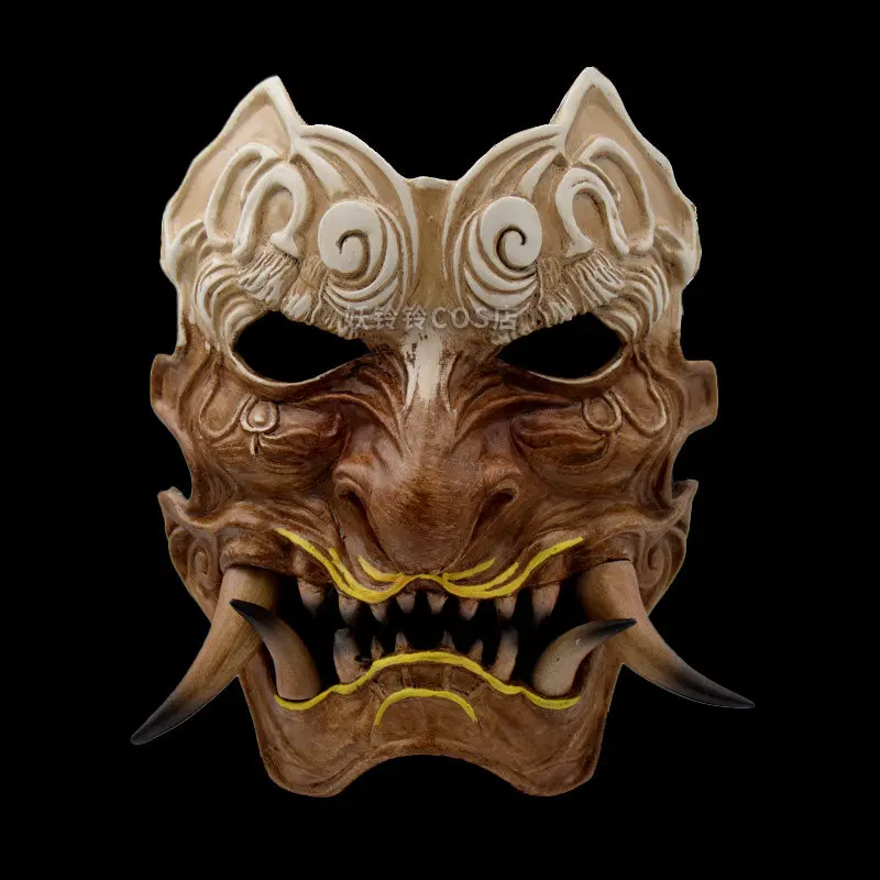 Outdoor Portable EDC Retro Resin Prajna Mask Cosplay Toys Tools
