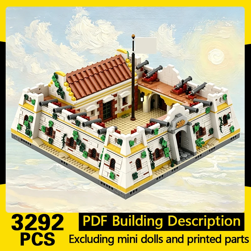

Medieval Castle Model MOC Building Bricks Coast Ancient Castle Modular Technology Gifts Holiday Assemble Children Toys Suit