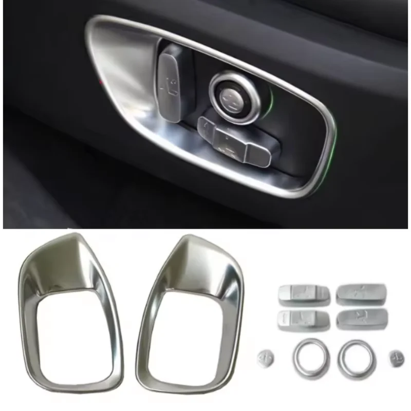 Car styling For Jaguar F-PACE F PACE 2017-2020 ABS Seat Adjust Switch Button Cover Panel Trim Accessories automobiles