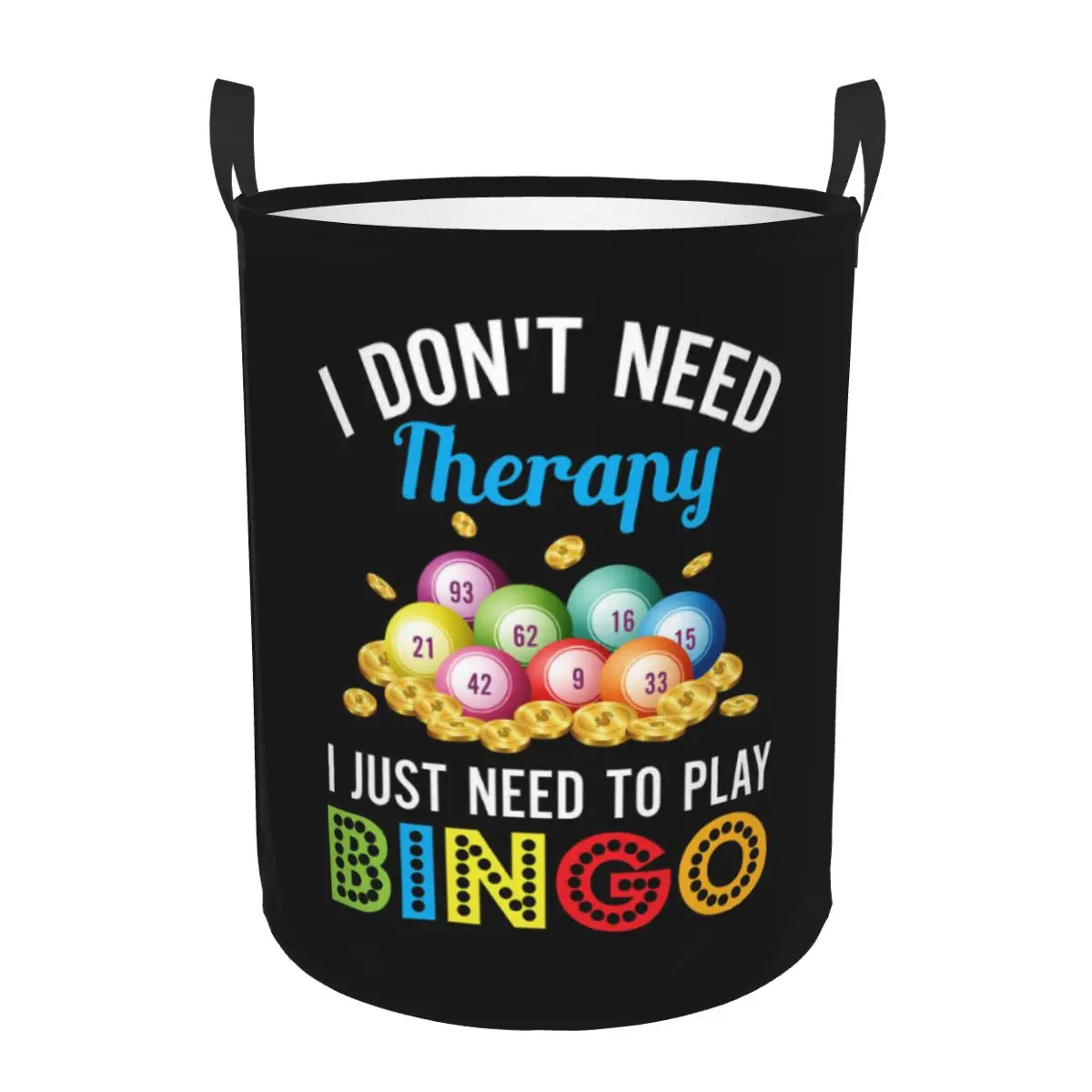 

Custom Bingo Laundry Hamper Large Storage Basket Game Girls Boys Toy Organizer