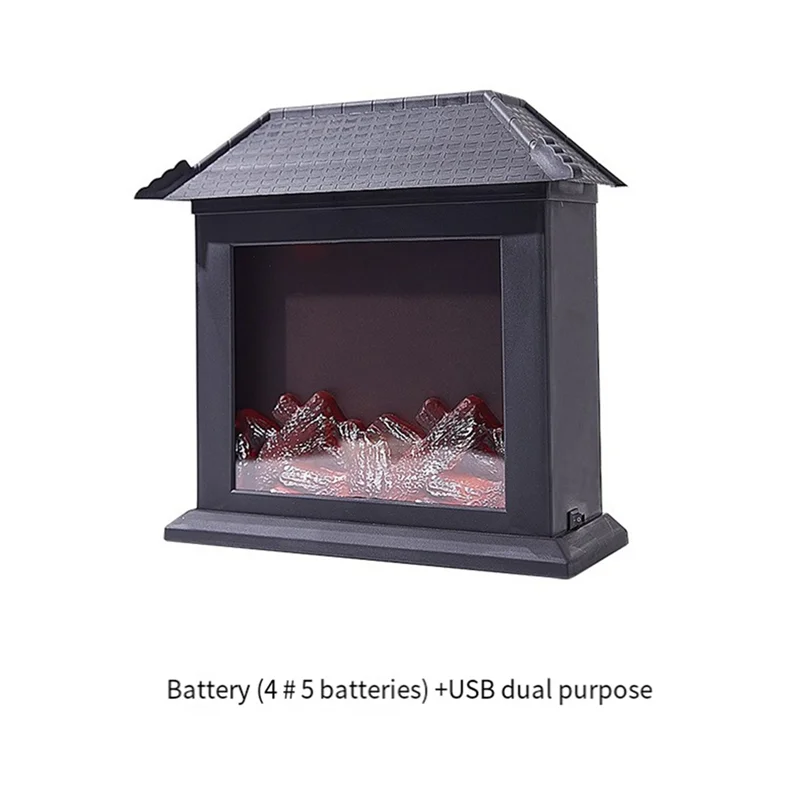 

ABRS-Fireplace Decorations Decorative Fake Fireplaces New Year Decorations Desk Accessories Home Decoration