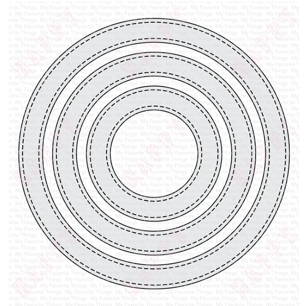 Stitched Mini Scallop Circle STAX Die-namics Metal Cutting Dies Scrapbook Embossed Make Paper Card Album Diy Craft Decoration