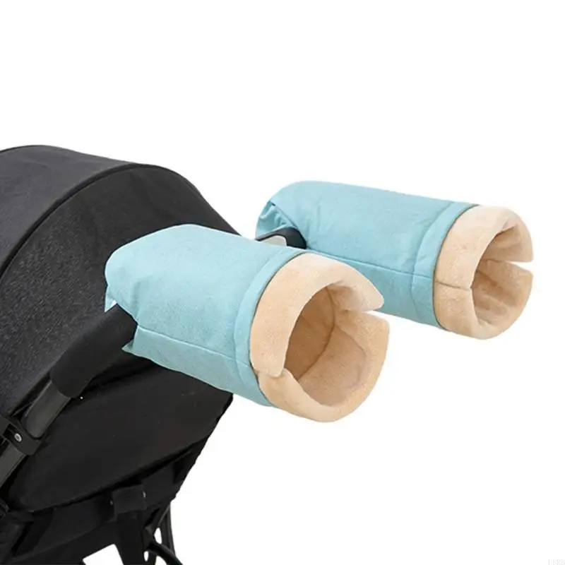 

Gift Warm Windproof Gloves for Baby Strollers Wheelchair Bike with Comfortable Plush Lining Cold Protections L8RB