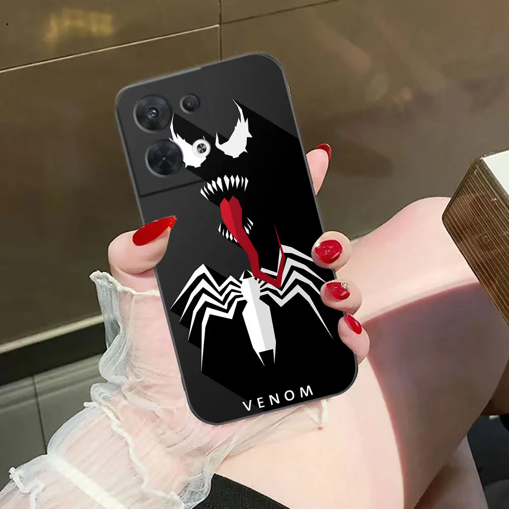 Marvel Horror Venom Phone Case For OPPO RENO 11 11F 10 8T 8 8Z 7Z 7 6Z 6 5F 5 4F 4 3 2F Find X3 PRO LITE 4G 5G Case Funda Shell