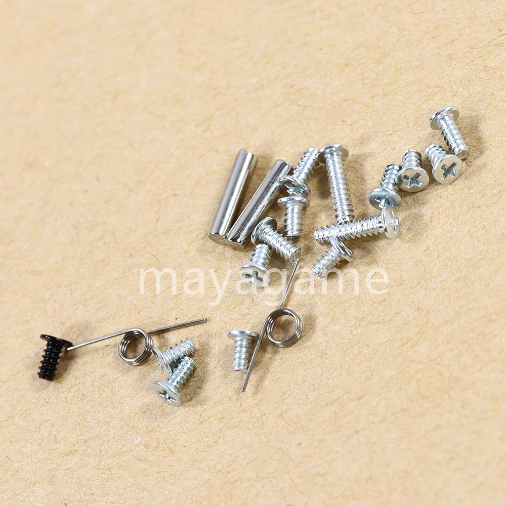 Conjunto completo de parafusos com L R botão Primavera, reparação para console NDSL, alta qualidade, 50 conjuntos