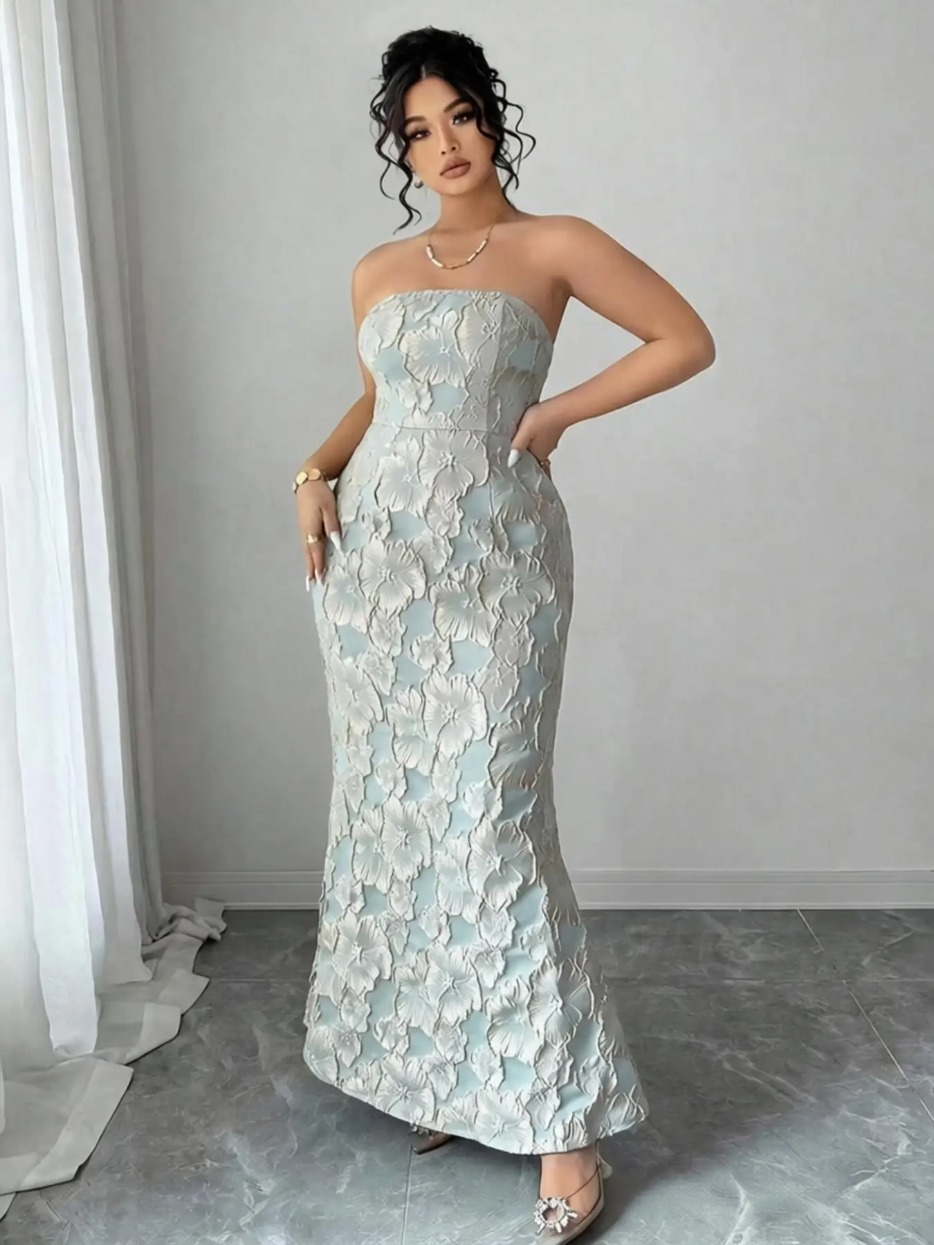 L-4XL Plus Size Clothes Dresses 2 Piece Sets Women Robes Spring Autumn Street Casual 3XL 4XL Big Size Long Maxi Dress Oversized view 4