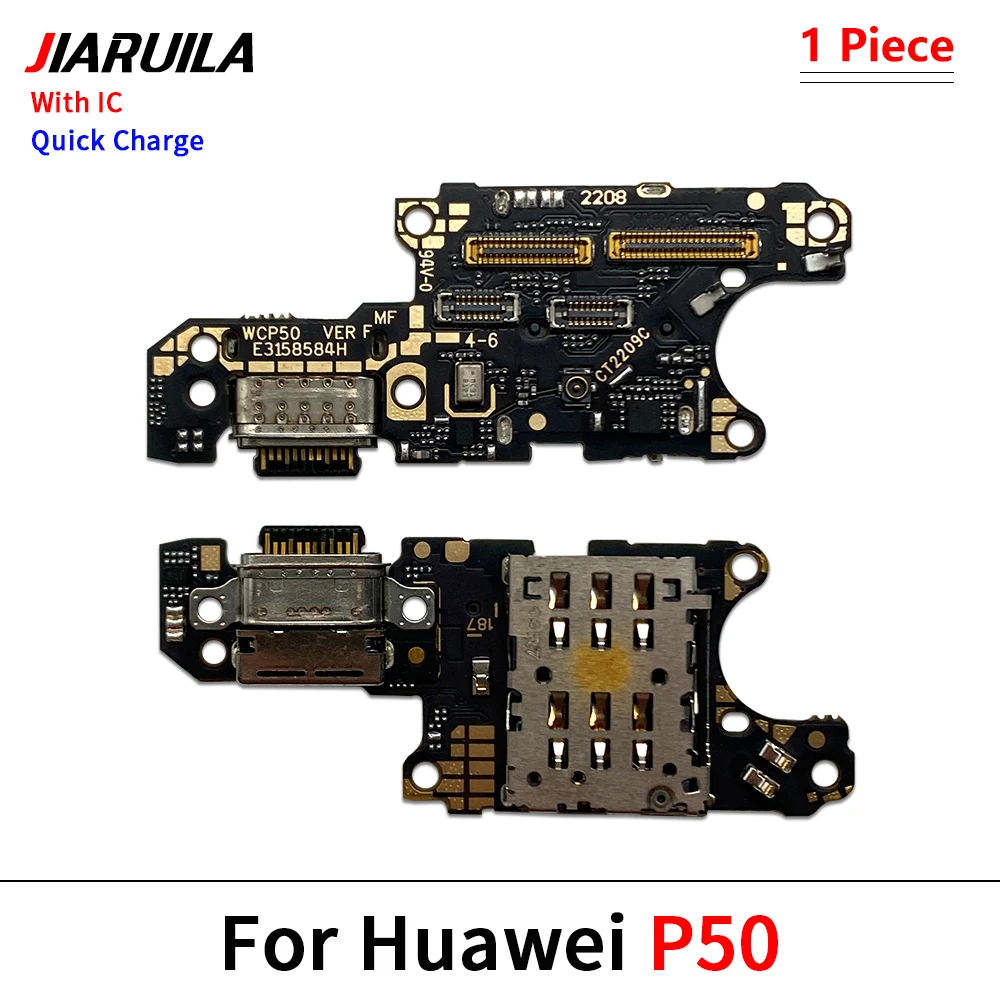 

10 шт. USB Flex для Huawei Mate 50 Pro P50, основной гибкий зарядный гибкий USB-кабель, запасные части для телефона