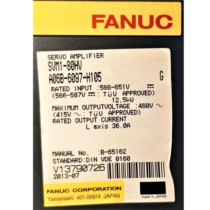 Fanuc A06B-6097-H105 Servo Amplifier Tested ok Expedited Delivery