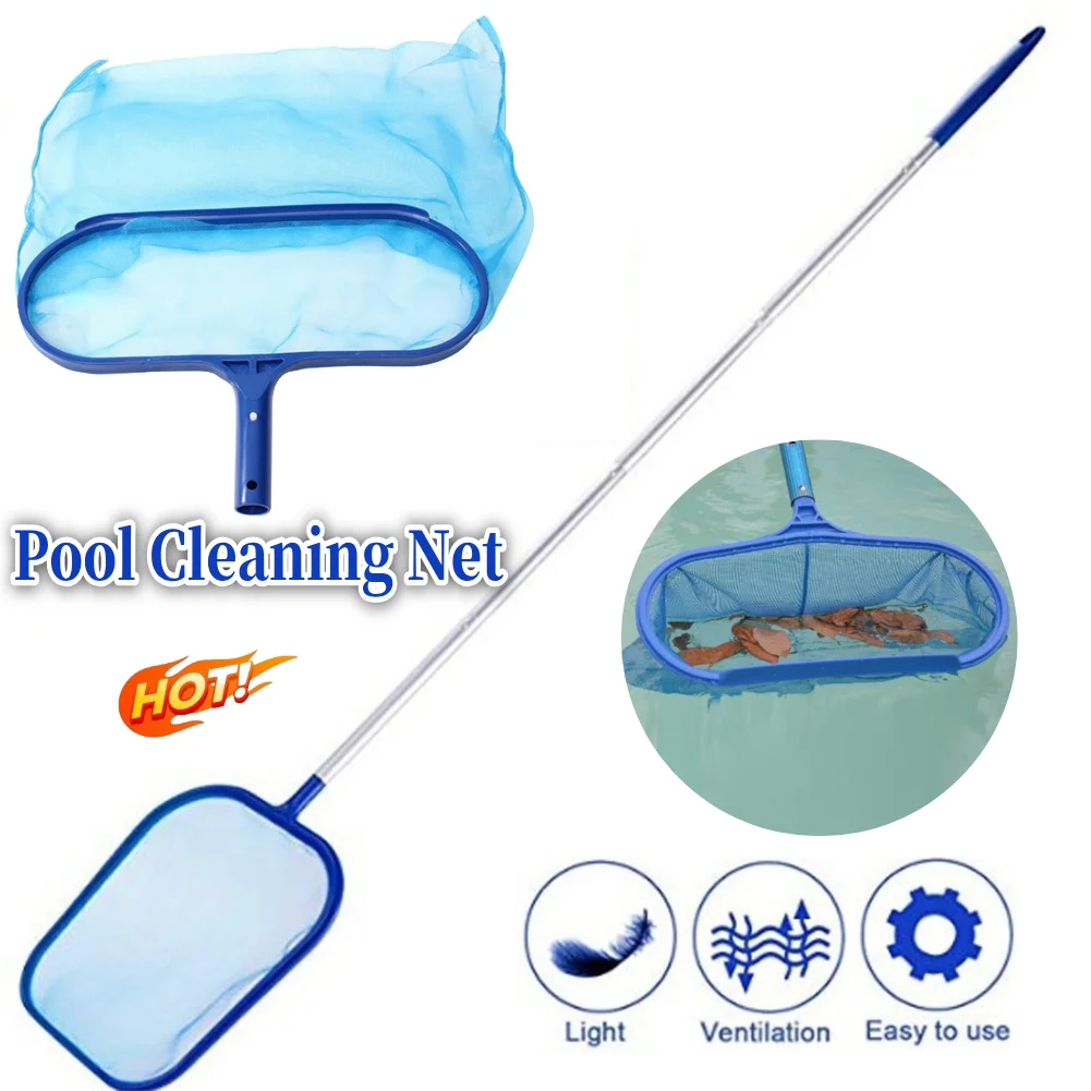 Filets de nettoyage de piscine professionnels, filet d'écumoire de piscine, filet de nettoyage multifonction Portable pour feuilles et débris d'étang