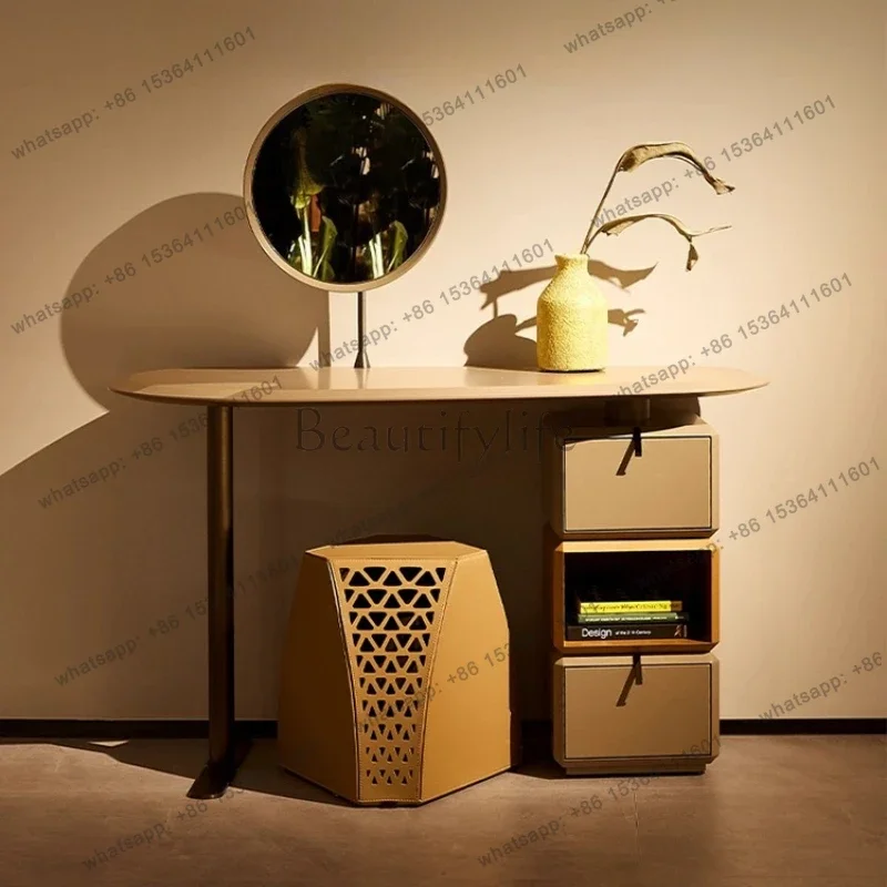 

yj19 Italian Minimalist Makeup Table Storage Cabinet Vanity Dressing Table Makeup Vanity Makeup Desk Dressers Toiletries Dresser