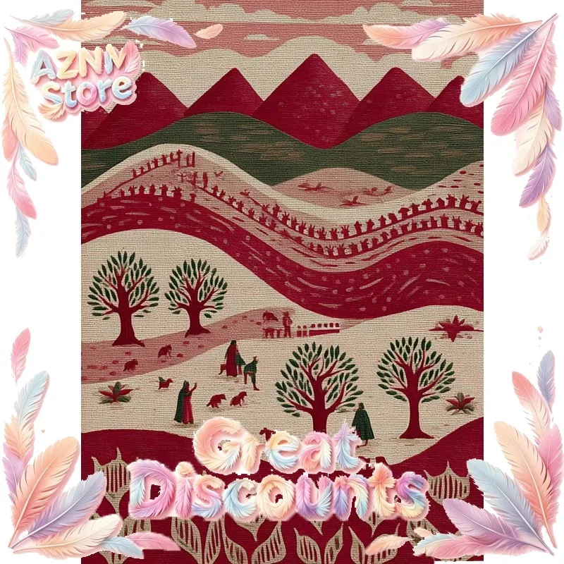 Retro Palestinian Folk Art Olive Tree Middle East Village Landscape Abstract Poster Canvas Painting Wall Pictures Home 2026