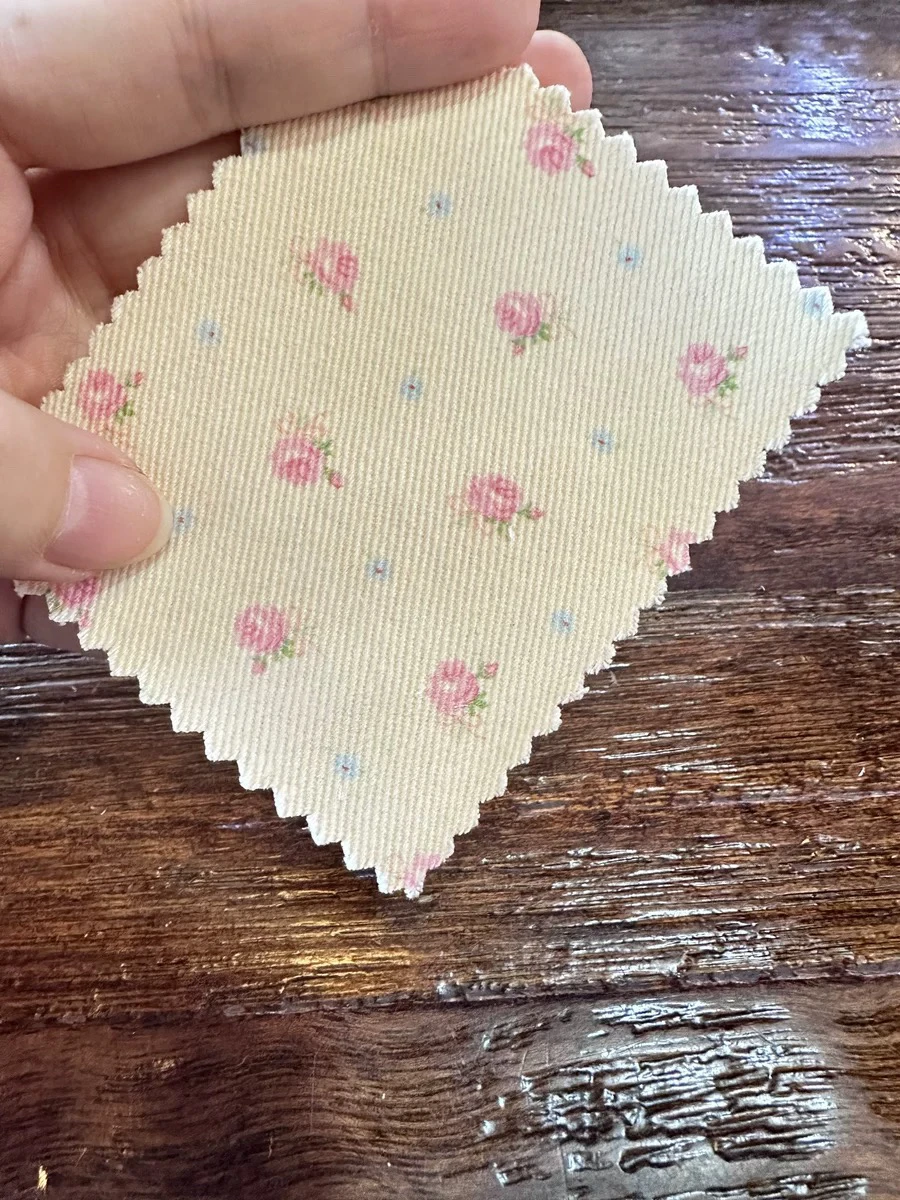 

Ткань из чистого хлопка, 20 нитей, с розовым цветочным узором, для одежды и сумок, материал ZMM Face