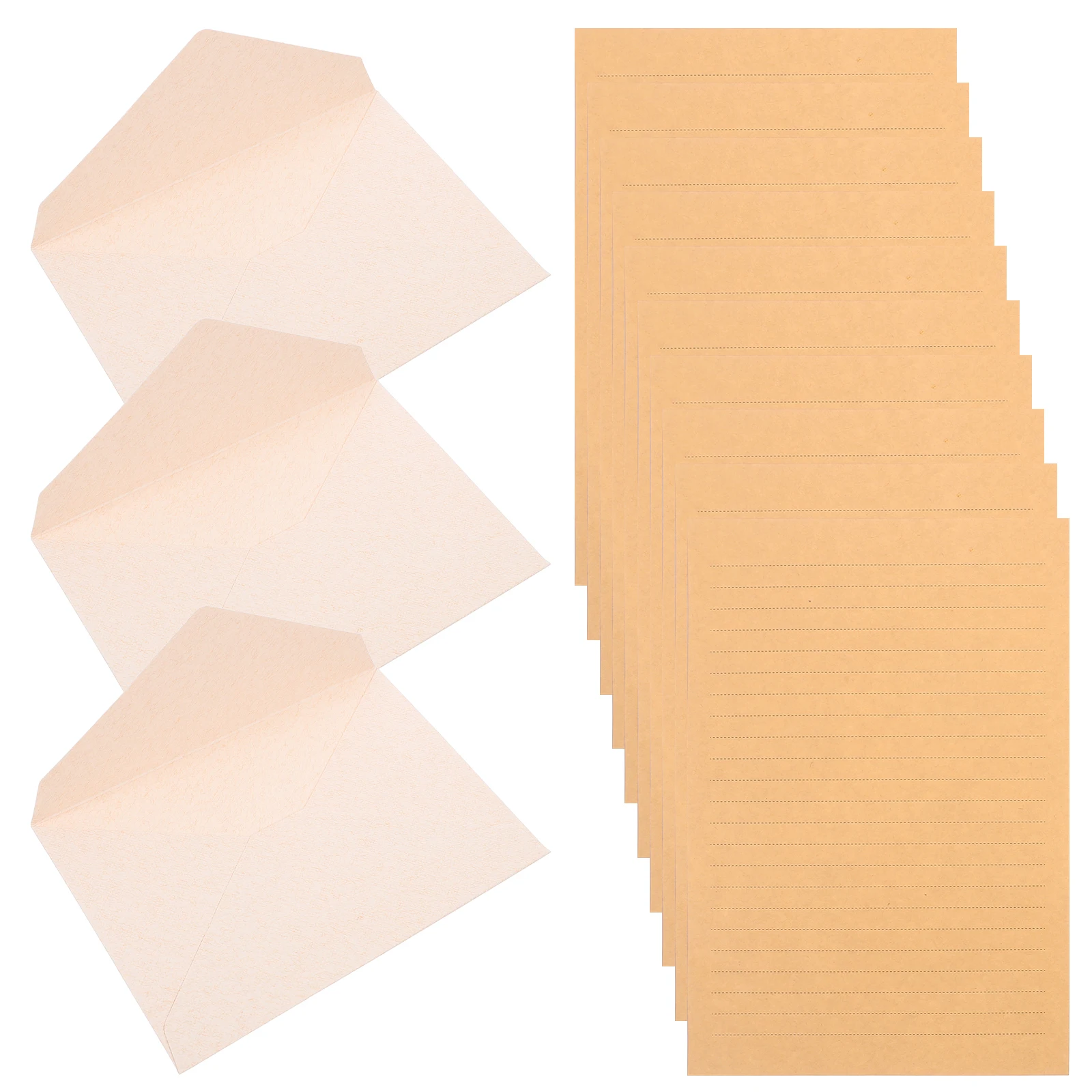 1 set 1 Set Vintage Letter Envelope Kit Thick Blank Writing Paper Creative Stationery Set For Notes Messages Paper Letter Kit