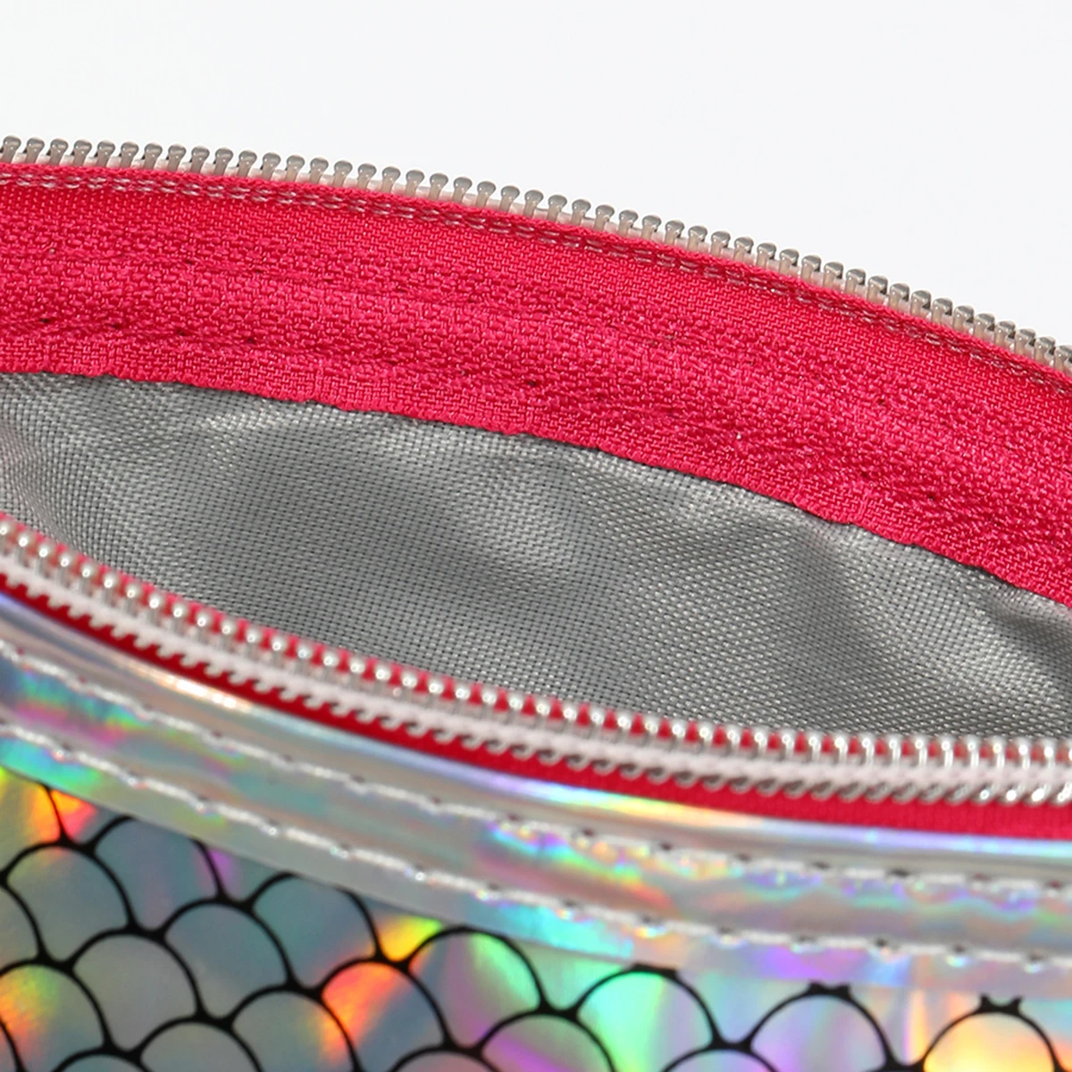 Neue Zweiteilige Wasserdichte PVC-Kosmetiktasche mit Laser-Fischschuppen-Design, Multifunktionale Aufbewahrungs- und Pflegetasche für Damen – Detail 23