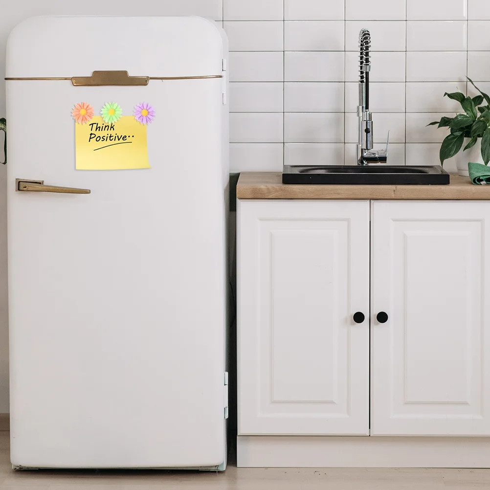 

12pcs Refrigerator Magnets Resin Daisy Fridge Flower Decorations Magnetic Sticker Whiteboard Party Favor Metal Surface