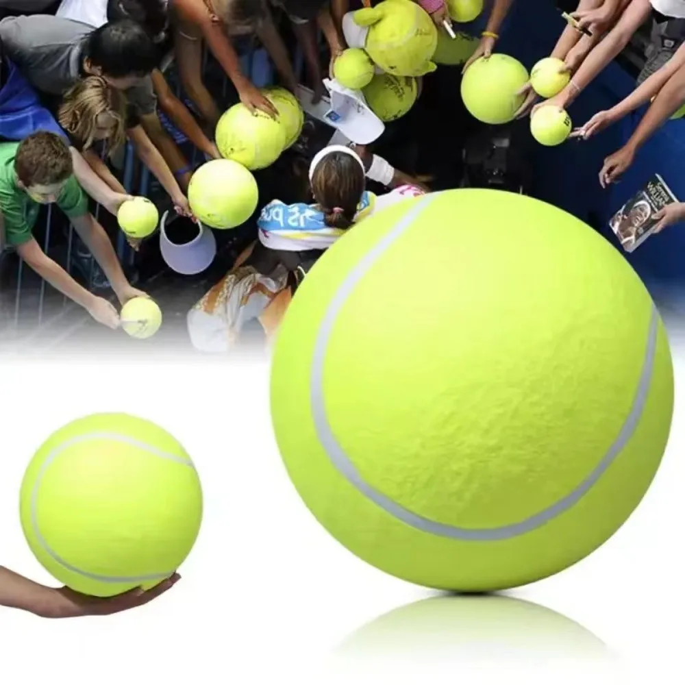 Giant Tennis Ball For Dog Chew Toy Pet Dog Interactive Toys Big Inflatable Tennis Ball Pet Supplies Outdoor Cricket Dog Toy