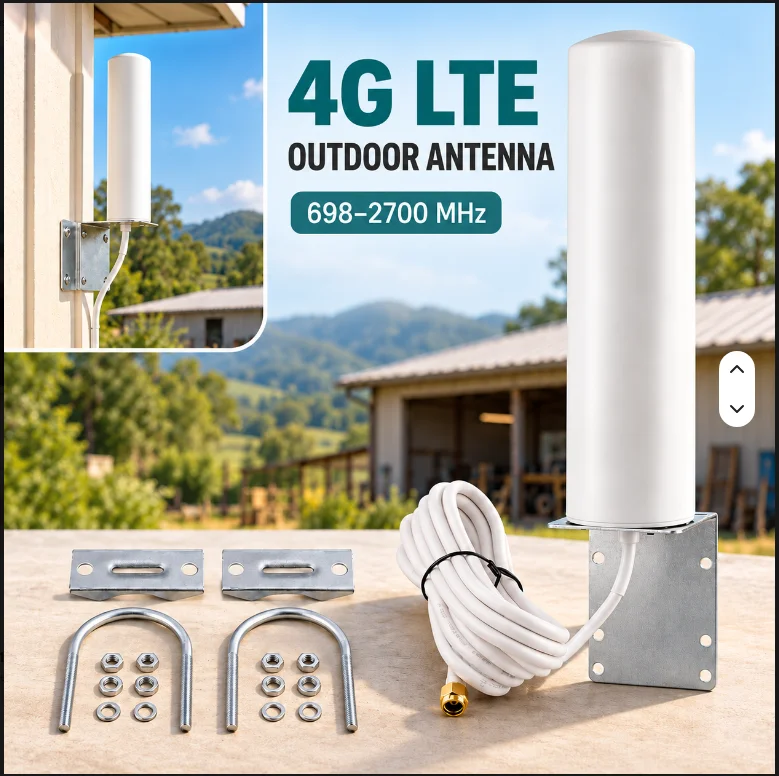 Hochleistungs-4G-LTE-Outdoor-Mobilfunk-Signalverstärker mit Kanonenantenne für Router, Modem, Gateway