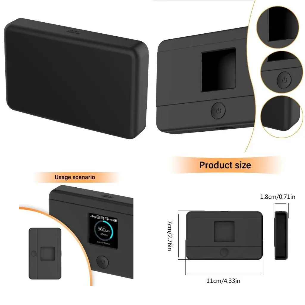 

R53C Case для 4G маршрутизатора M7350 Беспроводной маршрутизатор, портативный водонепроницаемый силиконовый чехол Wi -Fi