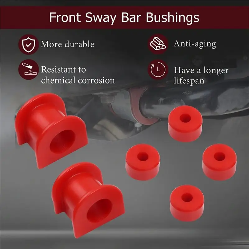 【Price Drop !!】-Front Sway Bar Bushings Heavy Duty(8.5141R 26Mm Diameter) For Toyota 4Runner 1996-2002 For Lexus GX470 2003-2009