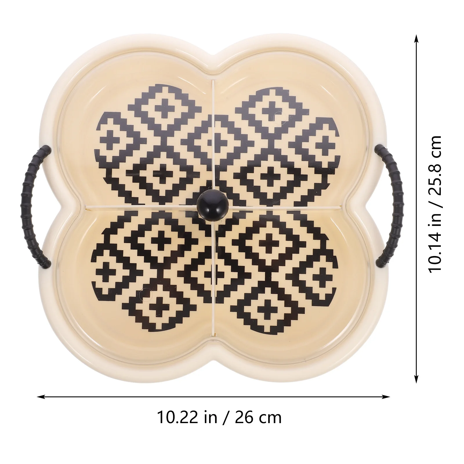 

Divided Serving Dish Reusable Snack Tray Clear Lid Fruit Platter Plate Nuts Tray for Home Party Divided Serving Platter