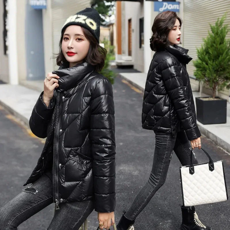2026 New Winter Jacket Women Down Cotton Jacket Parkas Female Short Casual Loose Warm Cotton-padded Coat Outwear Parka Lady Top