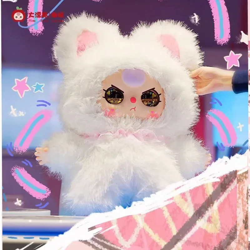 100 % Original Baby Three Ai 800 % Bliand Box kann in Englisch eine Geschichte erzählen. Limitierte Kawaii-Actionfigur, große Vinylpuppe, Kindergeschenk