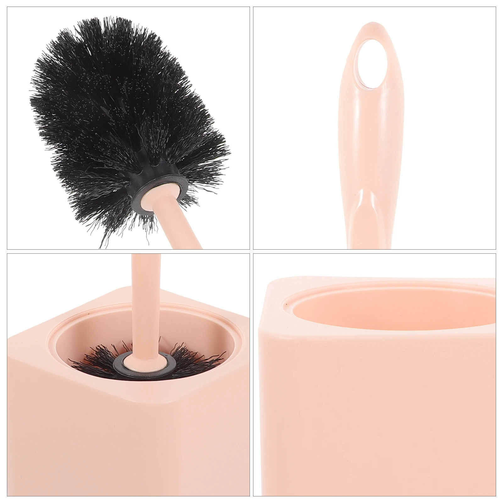 

Long Handle Toilet Brush Pink With Base Slot Design Cleaning Brush For Bathroom Hotel Toilet Supplies Home Use