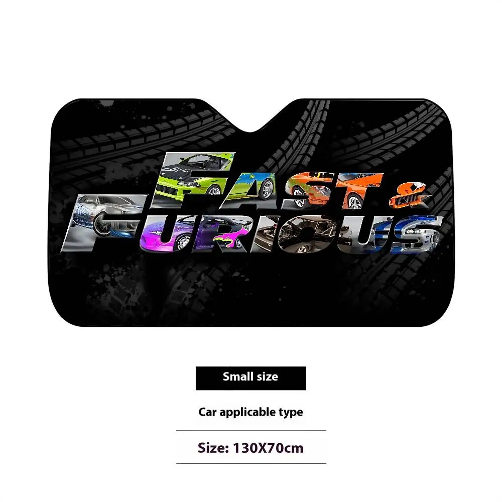 Cool The F-fast And The F-furious Stylish And Trendy Windshield Sunshade, Car Windshield Cover, Car Sunshade Curtain view 4