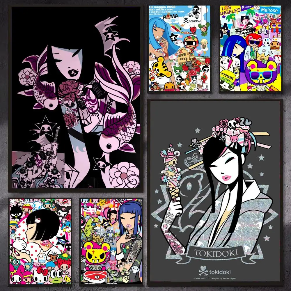 Japanese Brands T-Tokidoki Poster Modern Aesthetic Posters Cool Premium Decor for Bedrooms and Gaming Rooms