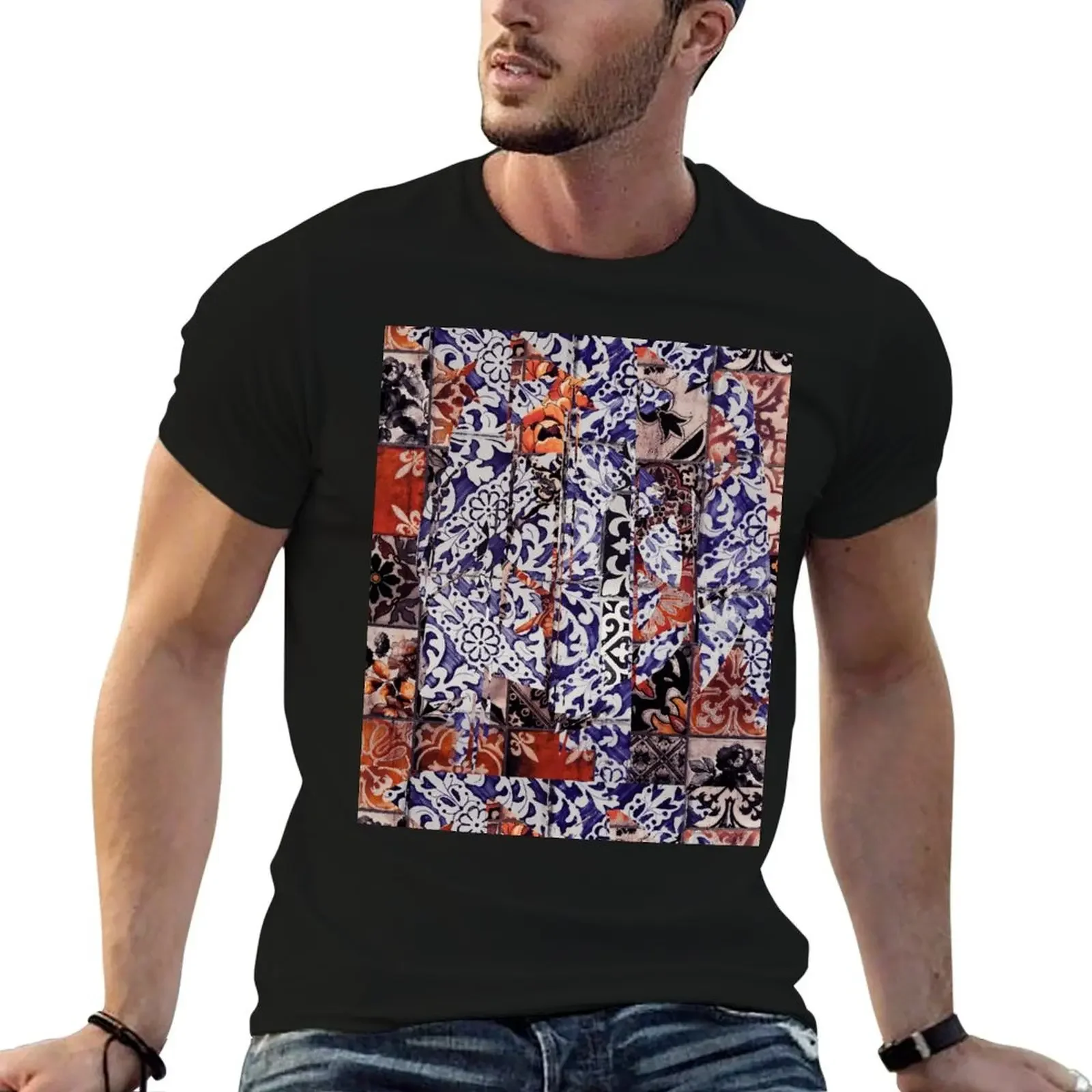 Azulejos Collage II T-Shirt plus size clothes luxury t-shirt funny costumes custom t shirt mens tall t shirts