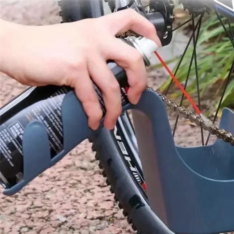 

WO-Motorcycle Chain Cleaning Tool Set Withanti-Splash Oil Storage Box Universal Fit