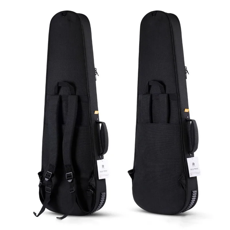 39-inch Thick Electric Guitar Bag Waterproof Shockproof Shoulders Portable Triangular Electric Bass Bag Musical Instrument Bags
