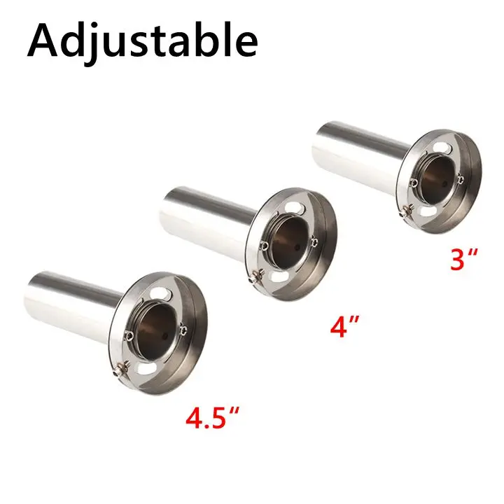 Universeller 3,5'' / 4'' / 4,5'' Runder Abnehmbarer Edelstahl-Auspuffschalldämpfer für Autos – Detail 9
