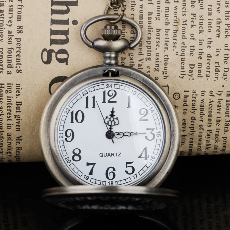 ساعات الجيب الأصلية الكلاسيكية للرجال ساعة كرونوغراف للرجال والنساء قلادة ساعة Reloj De Bolsillo