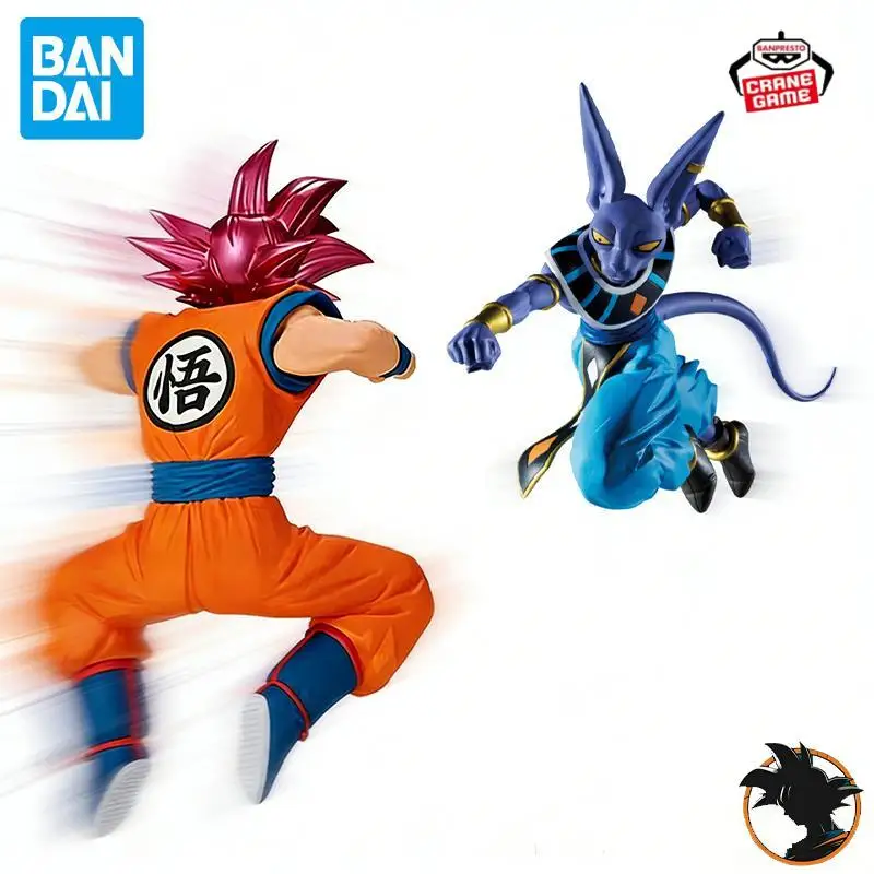 Bandai Original Banpresto Dragon Ball Super Match Makers Beerus Super Saiyan Son Goku Action Figure Anime Figuras Doll Toys Gift