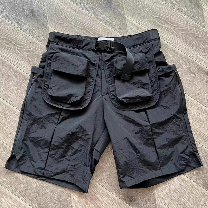 

2024 Whoisjacov Cargo Shorts Men Women High Quality Multi Pocket Waistband Oversized Breeches Shorts DK1010