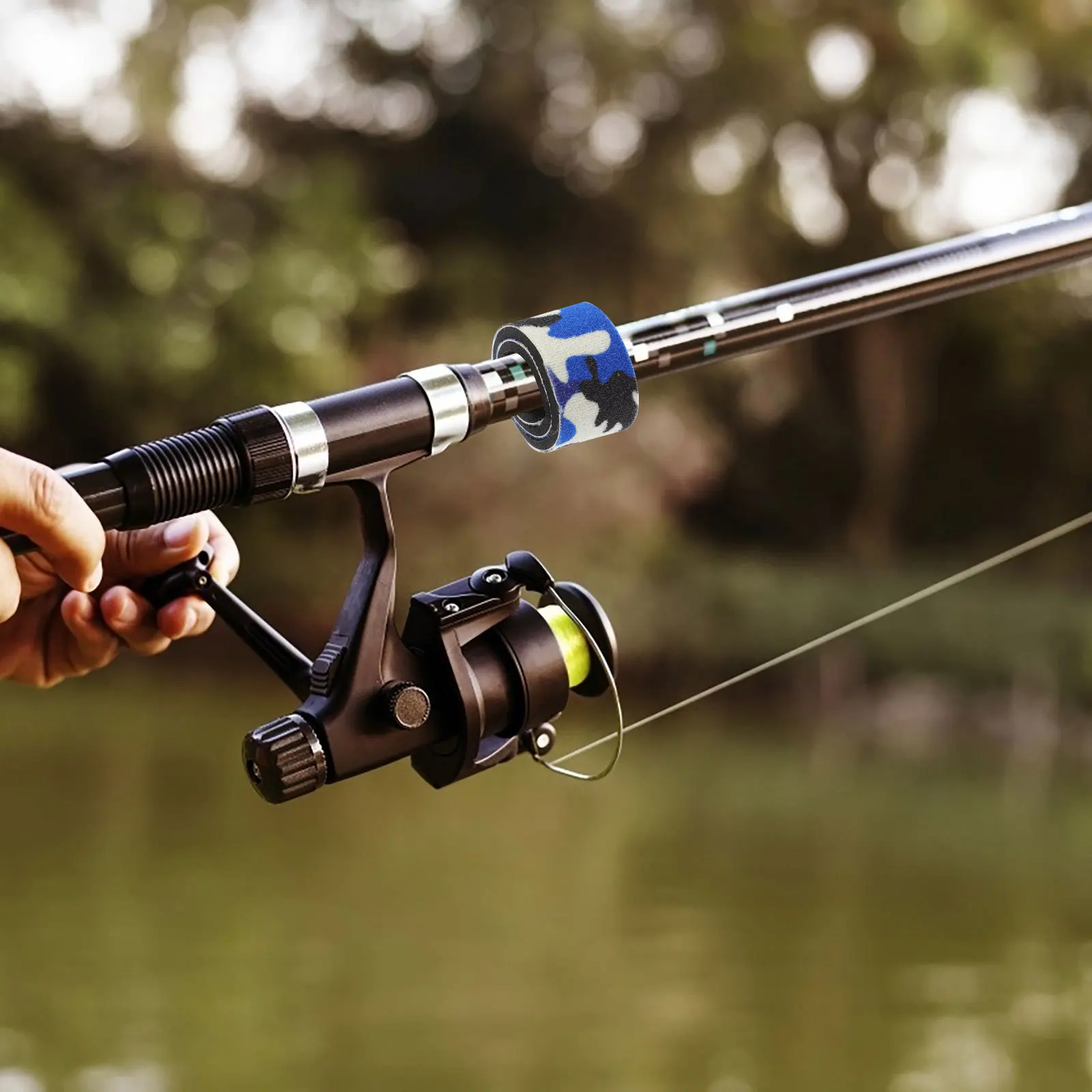 

12Pcs Fishing Pole Straps Easy Install Detachable Band for Rod Protection Fishing Rod Band Pole Wraps Fish Rods Bands