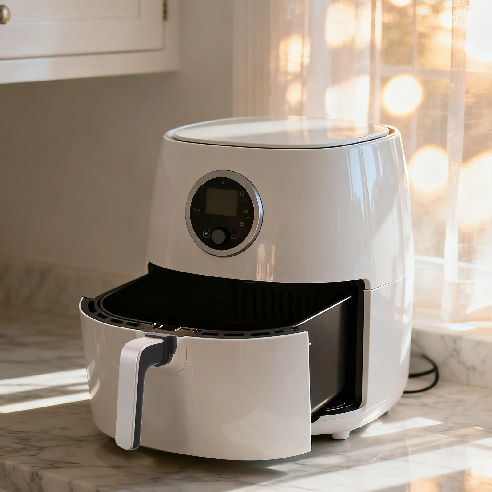 

Ergonomic Air Fryer Handle Replacement Heat-Resistant Non-Slip Removable Compact Dishwasher Safe Easy Grip Air Fryer Basket