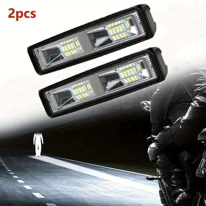 2 luces LED de trabajo de 48W para camioneta, luces LED para camión, accesorios para camión, adecuadas para camioneta, remolque, camión