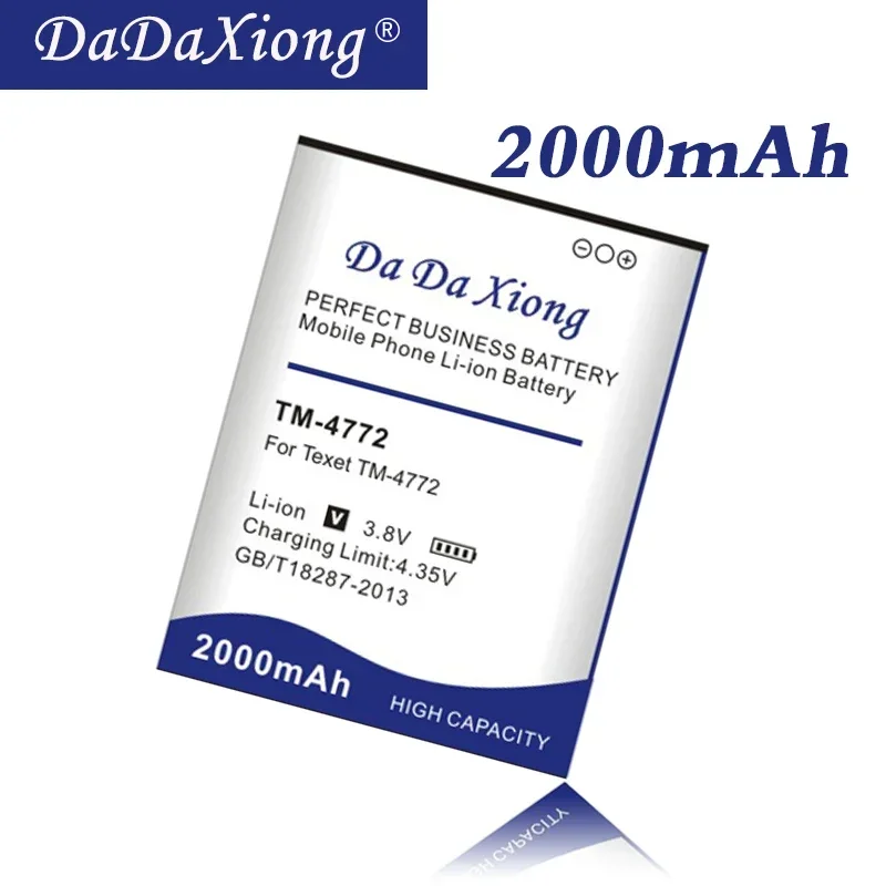 DaDaXiong  2000mAh For Texet TM-4772 Cell Phone Battery