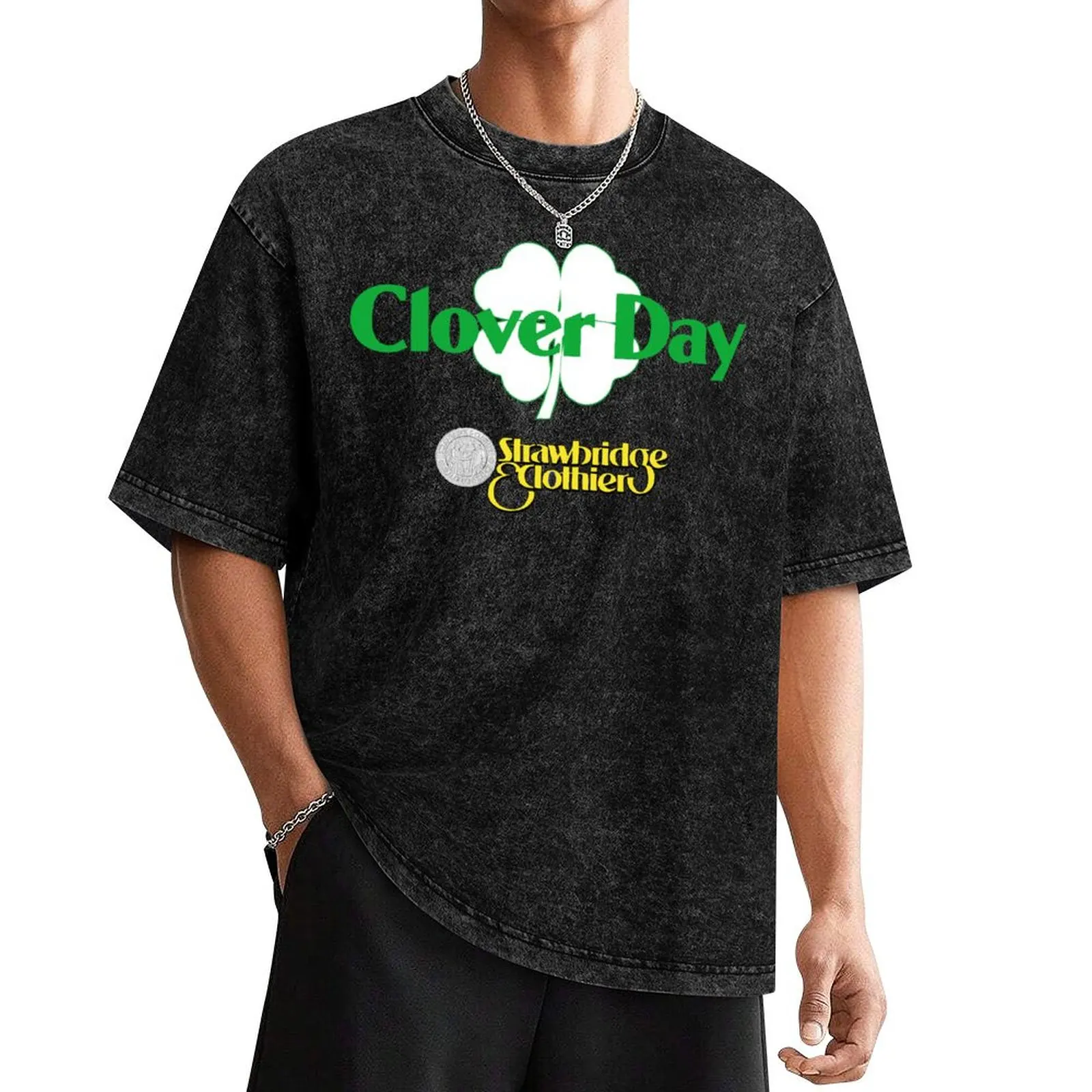 Strawbridge & Clothier Clover Day T-Shirt shirts graphic tee man t shirt T-shirts oversize slim fit t shirts for men