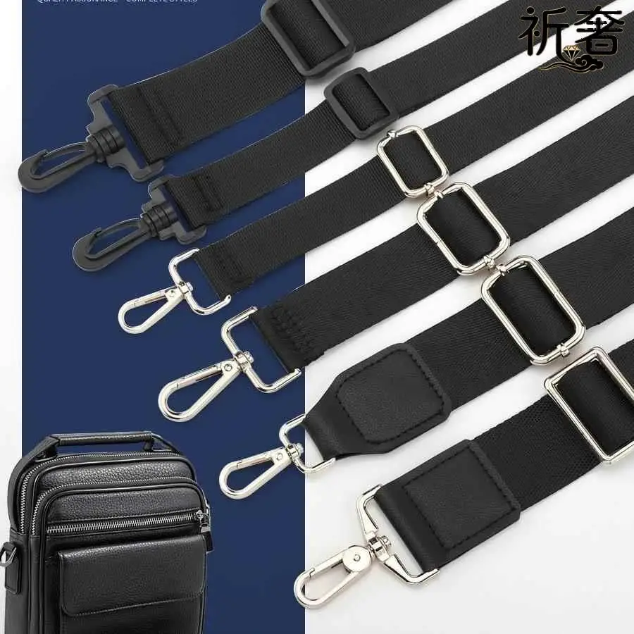 Unisex Nylon Strap Crossbody Wide Shoulder Strap Computer Bag Accessory Long Length Speaker Camera Bag Strap Fashionable Acce...
