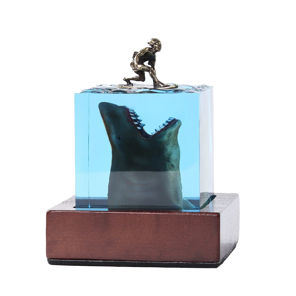 램프 거치대 USB 3D 서퍼 램프, 침실 사무실 장식용 아트 장식 램프, 유기체 송진 크리에이티브 오션 램프, 5 cm, 8cm