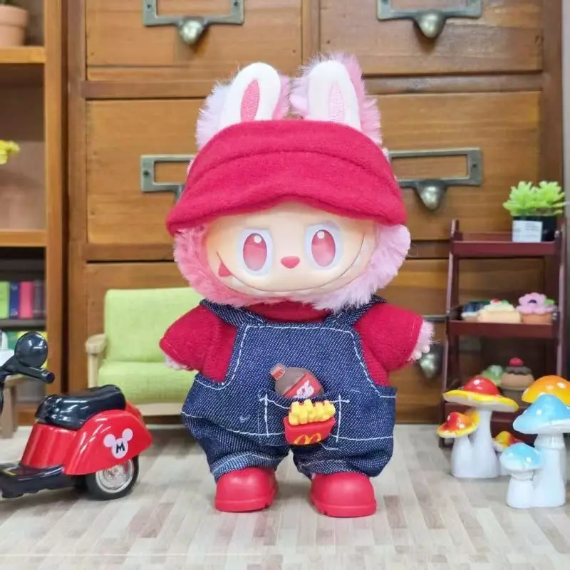 LABUBU clothes baby clothes 17cm One, two, three generations of overalls McDonald suit（4 points）